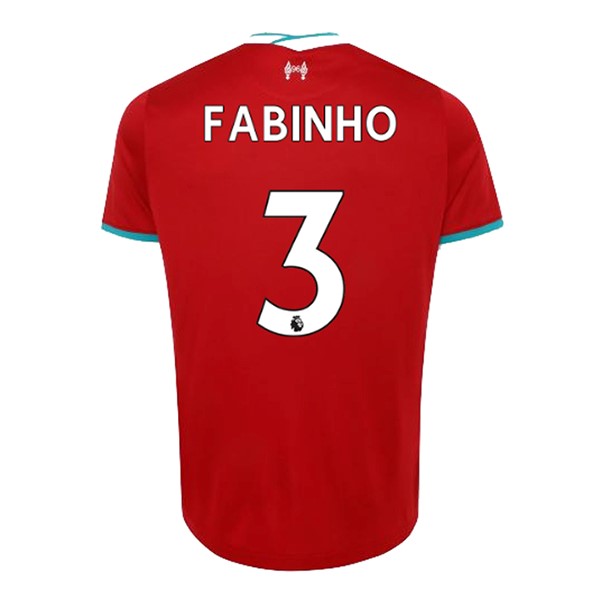 Camiseta Liverpool NO.3 Fabinho 1ª Kit 2020 2021 Rojo